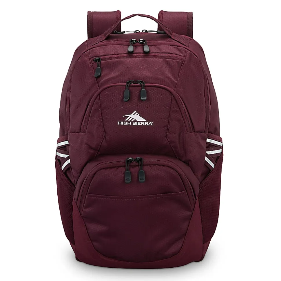 High Sierra Swoop Laptop Backpack With 17" Laptop Pocket, Maroon