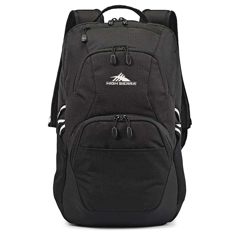 High Sierra Swoop Laptop Backpack With 17" Laptop Pocket, Black, 1303601041