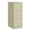 Hirsh Commercial 22"D Vertical 3-Drawer File Cabinet, Putty