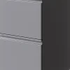 Hirsh® 20"D Vertical 2-Drawer Mobile Pedestal File Cabinet, Arctic Silver