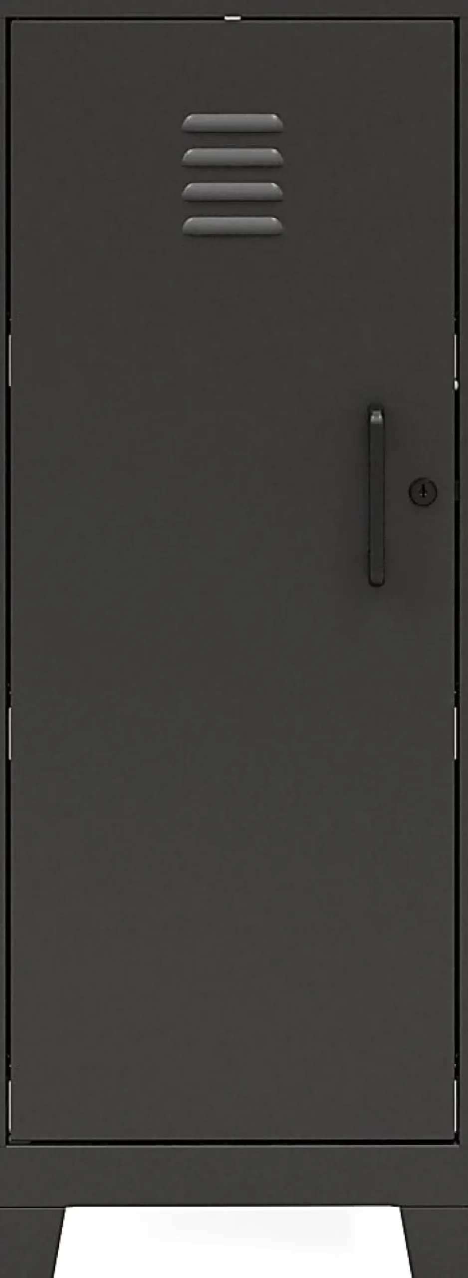 Hirsh SOHO Storage Locker Cabinet, 3-Shelf, 27-1/2”H x 14-1/4”W x 18”D, Black