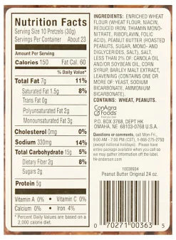 H.K. Anderson™ Peanut Butter-Filled Pretzel Nuggets, 24-Oz Tub