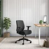 HON Altern Task Chair - Fabric, Foam Seat Material - Fabric Back Material - Black Frame Color - Mid Back - Black - Armrest - 1 Each
