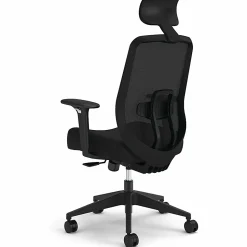 HON Altern Task Chair - Fabric, Foam Seat Material - Mesh Back Material - Black Frame Color - Mid Back - Black - Armrest - 1 Each
