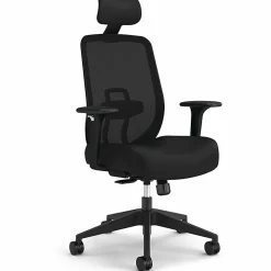 HON Altern Task Chair - Fabric, Foam Seat Material - Mesh Back Material - Black Frame Color - Mid Back - Black - Armrest - 1 Each