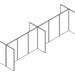 HONĀ® Basyx VerseĀ® Panel System, 60"H x 30"W, Gray