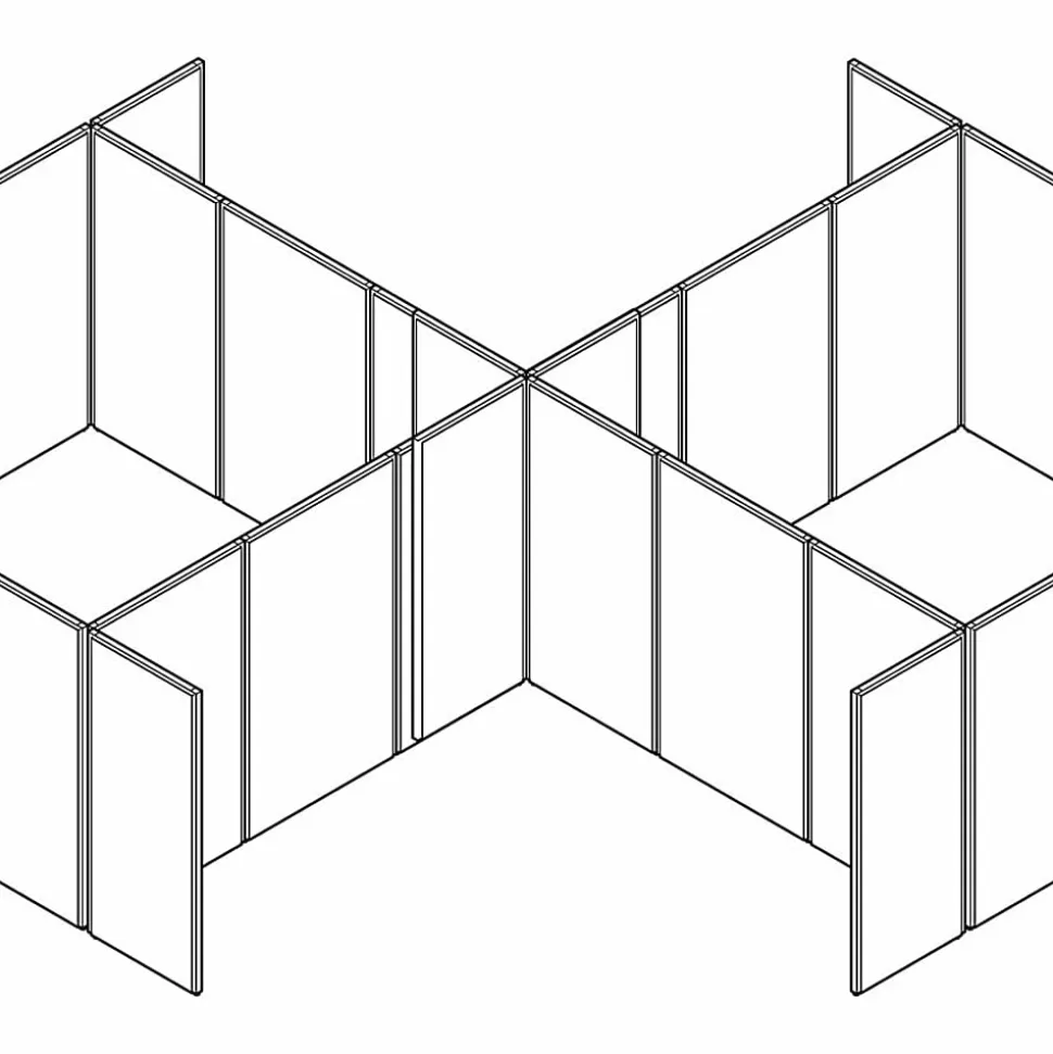 HON® Basyx Verse® Panel System, 60"H x 30"W, Gray