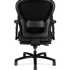 HON® Basyx Wave™ Ergonomic Mesh High-Back Big And Tall Executive Chair, Black