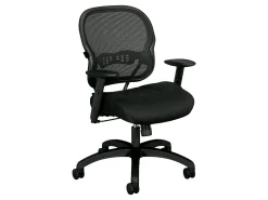 HON® Basyx Wave™ HVL712 Mid-Back Mesh Task Chair, Black