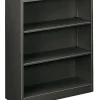HON® Brigade® 3 Shelf Traditional Modular Shelving Bookcase,41"H x 34-1/2"W x 12-5/8"D, Charcoal