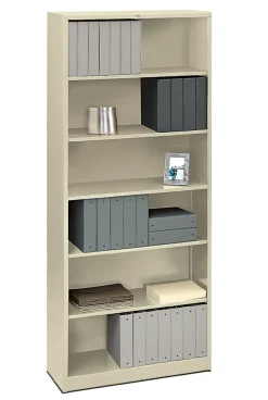 HON® Brigade® 6 Shelf Transitional Modular Shelving Bookcase, 81-1/8