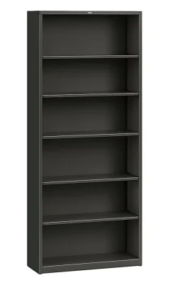 HONĀ® BrigadeĀ® 6 Shelf Transitional Modular Shelving Bookcase,81-1/8"H x 34-1/2"W x 12-5/8"D, Black