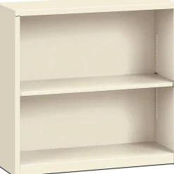HON® Brigade® Steel Bookcase, 2 Shelves, Putty