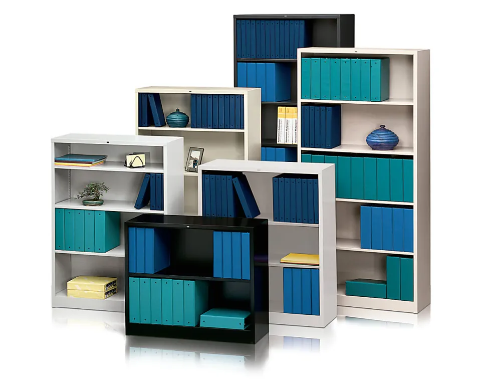 HON® Brigade® Steel Modular Shelving Bookcase, 2 Shelves, 29"H x 34-1/2"W x 12-5/8"D, Light Gray