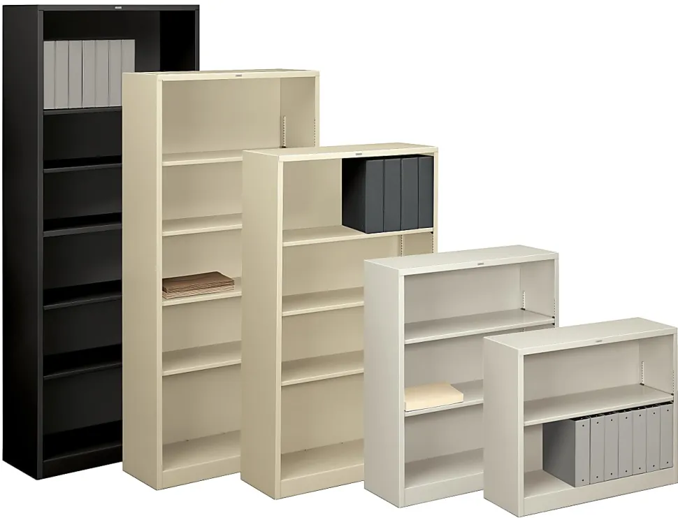 HON® Brigade® Steel Modular Shelving Bookcase, 2 Shelves, 29"H x 34-1/2"W x 12-5/8"D, Light Gray