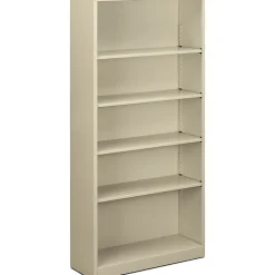 HON® Brigade® Steel Modular Shelving Bookcase, 5 Shelves, 72