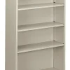 HON® Brigade® Steel Modular Shelving Bookcase, 4 Shelves, 60"H x 34-1/2"W x 12-5/8"D, Light Gray