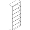 HON® Brigade® Steel Modular Shelving Bookcase, 6 Shelves, 81"H x 34-1/2"W x 12-5/8"D, Charcoal