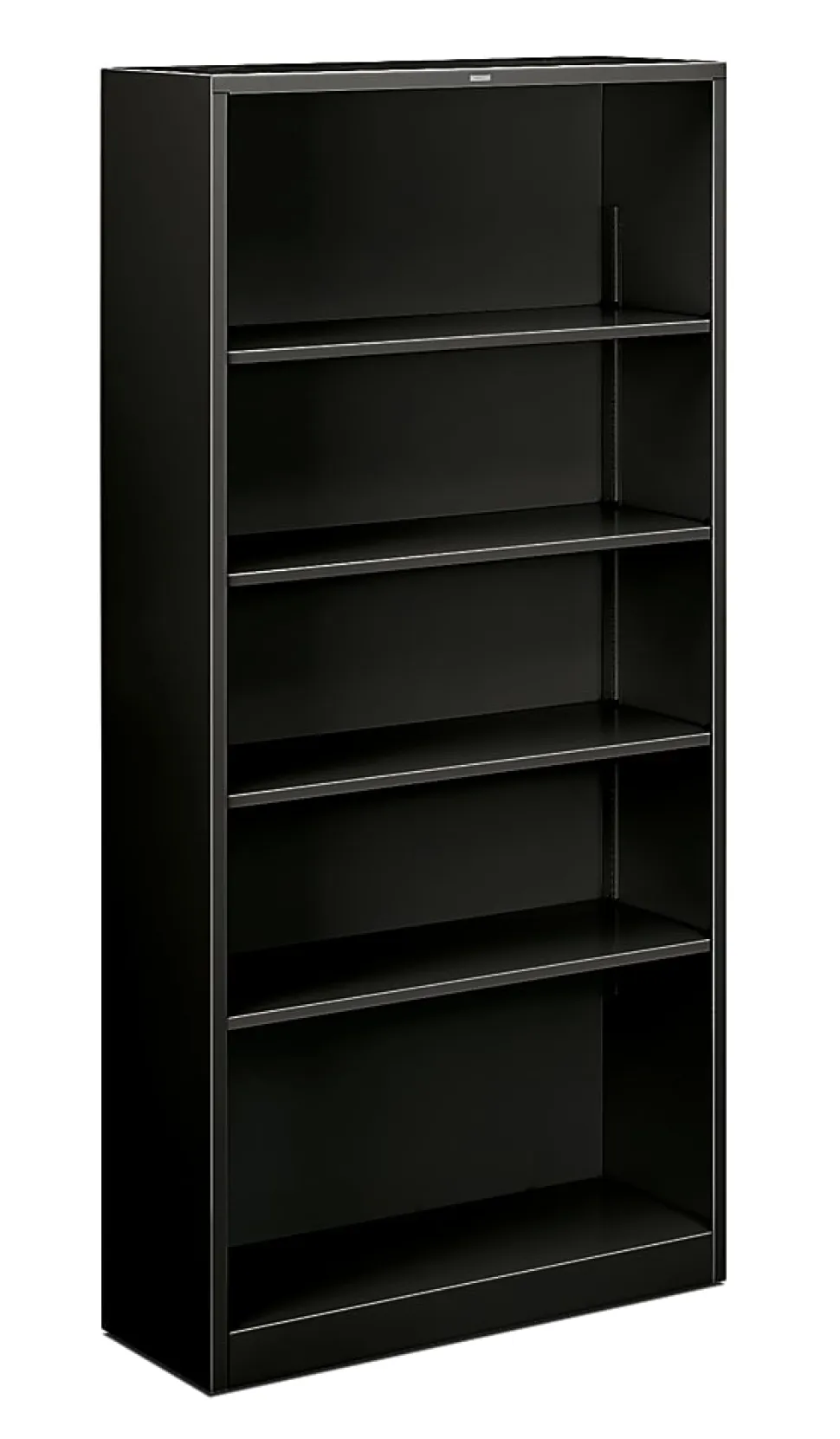 HON® Brigade® Steel Modular Shelving Bookcase, 5 Shelves, 72"H x 34-1/2"W x 12-5/8"D, Black