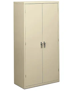 HON® Brigade Storage Cabinet, Fully Assembled, 72" H x 36" W x 18 1/4"D, Putty