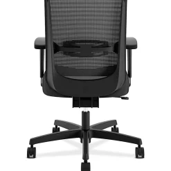 HON Convergence Chair - Black Seat Color - Vinyl Seat Material - Black Back Color - Mesh Back Material - CMS1AUR10