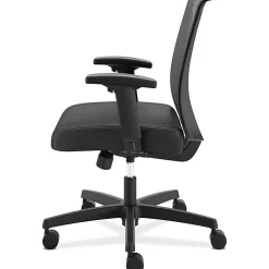 HON Convergence Chair - Black Seat Color - Vinyl Seat Material - Black Back Color - Mesh Back Material - CMS1AUR10