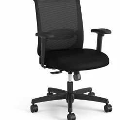 HON Convergence Swivel Tilt Task Chair - Black Seat Color - Fabric Seat Material - 5-star Base - Black - 1 Each