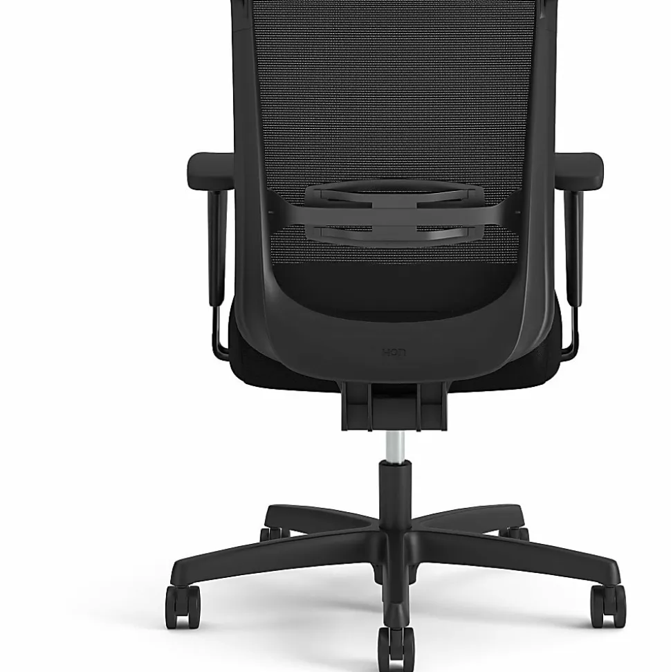 HON Convergence Swivel Tilt Task Chair - Black Seat Color - Fabric Seat Material - 5-star Base - Black - 1 Each
