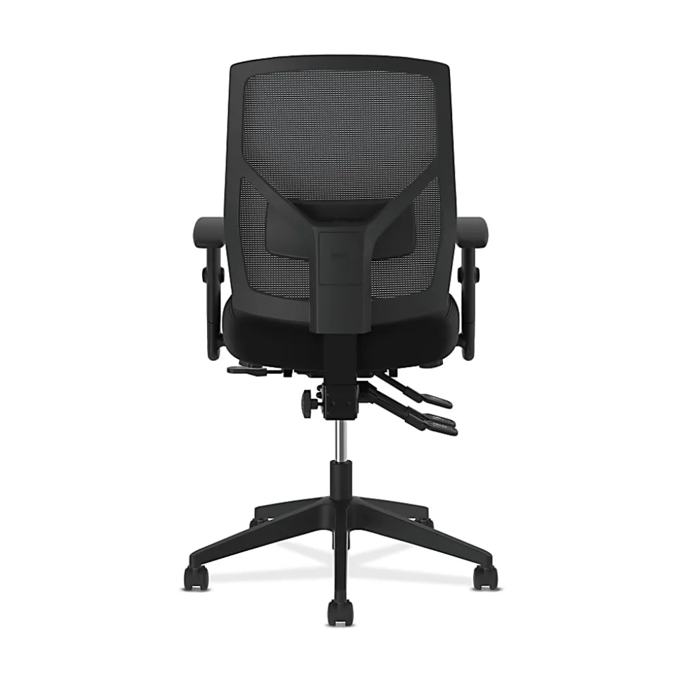 HON® Crio Fabric Mid-Back Task Chair, Asynchronous, Black