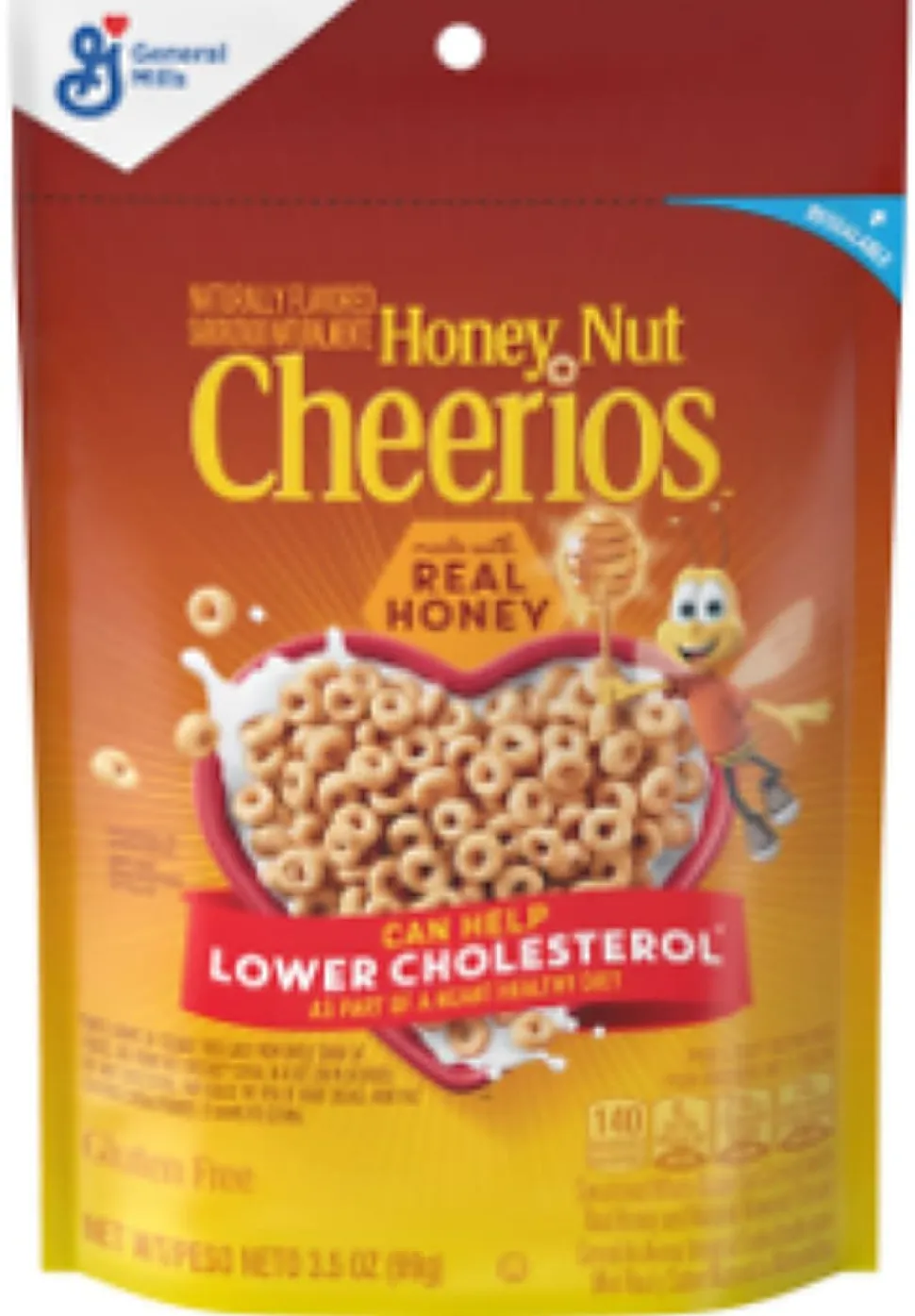Honey Nut Cheerios Pouch, 3.5 Oz, Total Qty 1