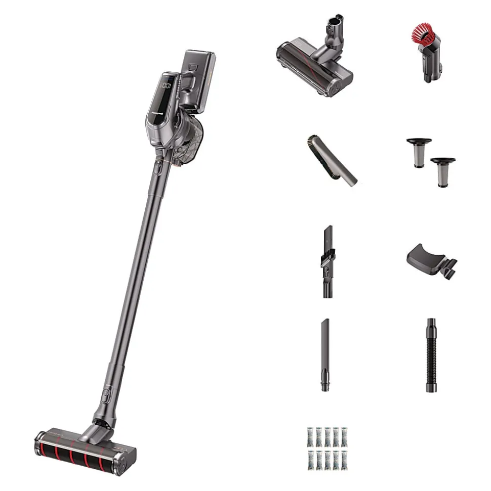 Honeywell Aeromax Pro VC16 Cordless Vacuum, 8.5" Cleaning Path, Dark Silver