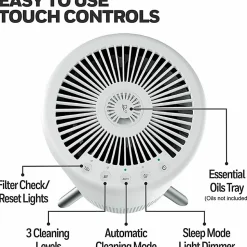 Honeywell Designer Series HEPA Air Purifier - True HEPA - 190 Sq. ft. - Black