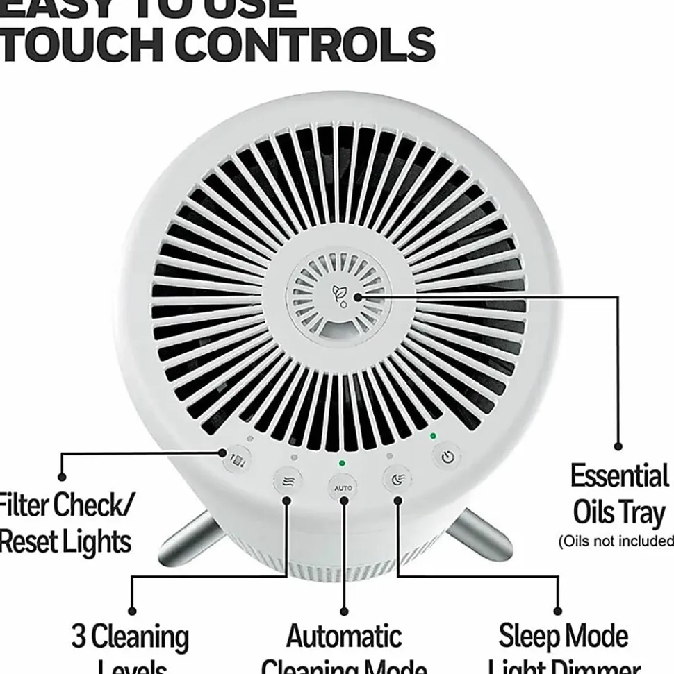 Honeywell Designer Series HEPA Air Purifier - True HEPA - 190 Sq. ft. - Black