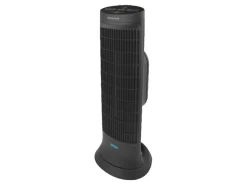Honeywell® 1500 Watts Electric Ceramic Oscillating Heater, 2 Heat Settings, 23.25"H x 8.75"W x 6.75"D, Black