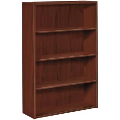 HON® 10500 58"H 4-Shelf Bookcase, Mahogany