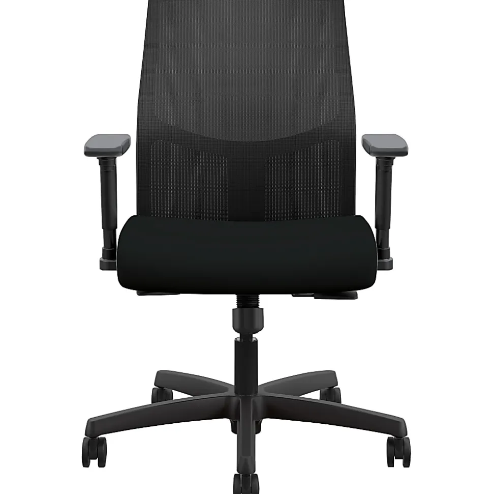 HON® Ignition Fabric High-Back Task Chair, 41% Recycled, Black