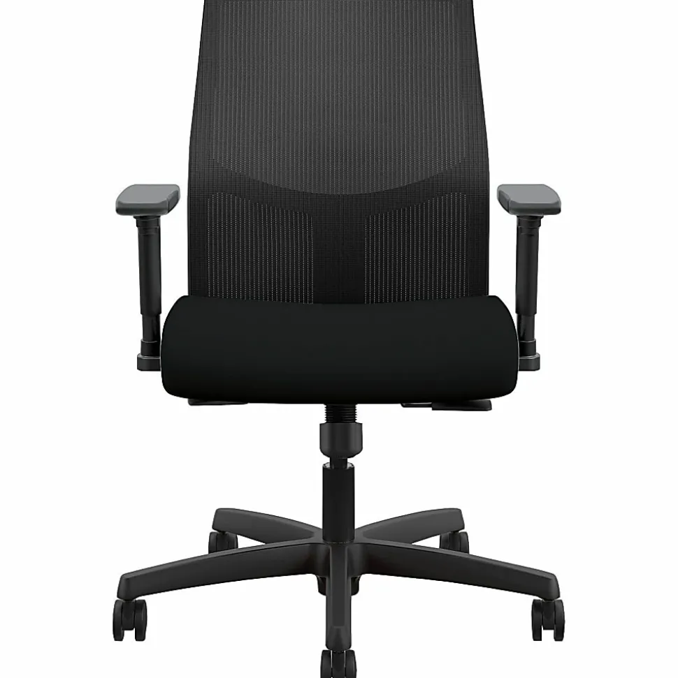 HON® Ignition Fabric High-Back Task Chair, 41% Recycled, Black