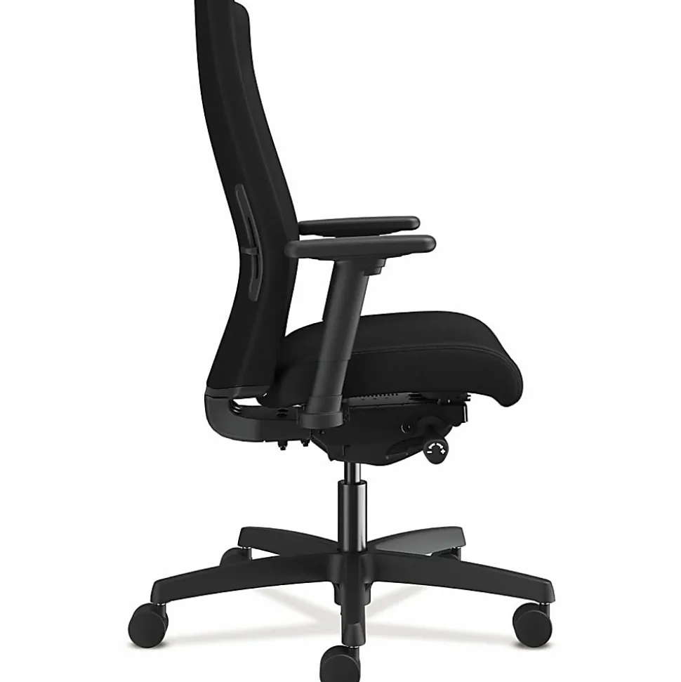 HON® Ignition® Fabric Mid-Back Task Chair, Black