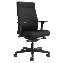 HON® Ignition® Fabric Mid-Back Task Chair, Black