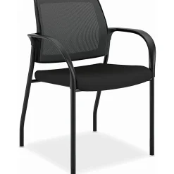 HONĀ® IgnitionĀ® Mesh-Back Multipurpose Stacking Chair, Black