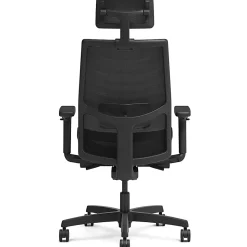 HON Ignition 2.0 Mid-back Task Chair with Headrest - Mid Back - Black - Armrest - 1 Each