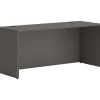 HON® Mod 66" Credenza Computer Desk Shell, Slate Teak