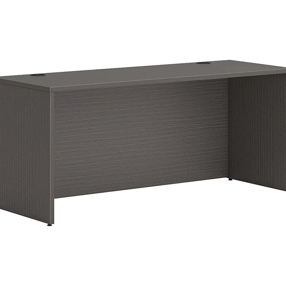 HON® Mod 66" Credenza Computer Desk Shell, Slate Teak