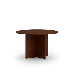 HON Mod HLPLTBL48BASE Conference Table Base - Finish: Traditional Mahogany - 1 Each