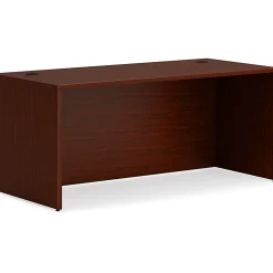 HON® Mod 66"W Rectangle Desk Shell, Mahogany