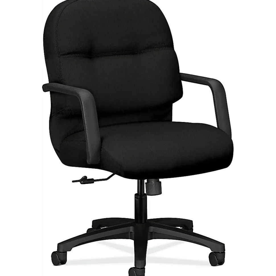 HON® Pillow Soft Executive Mid-Back Chair, Black