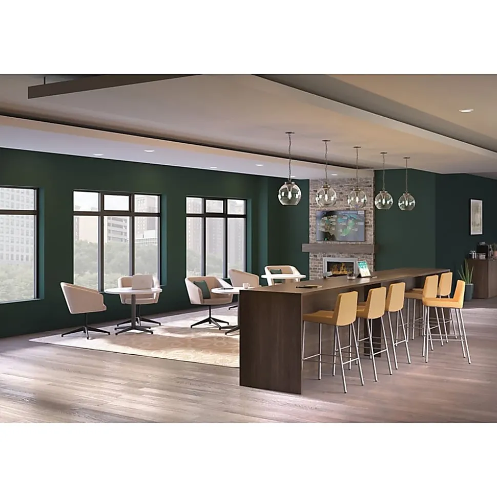 HON® Preside™ Boat-Shaped Conference Table Top, 144"W, Mahogany