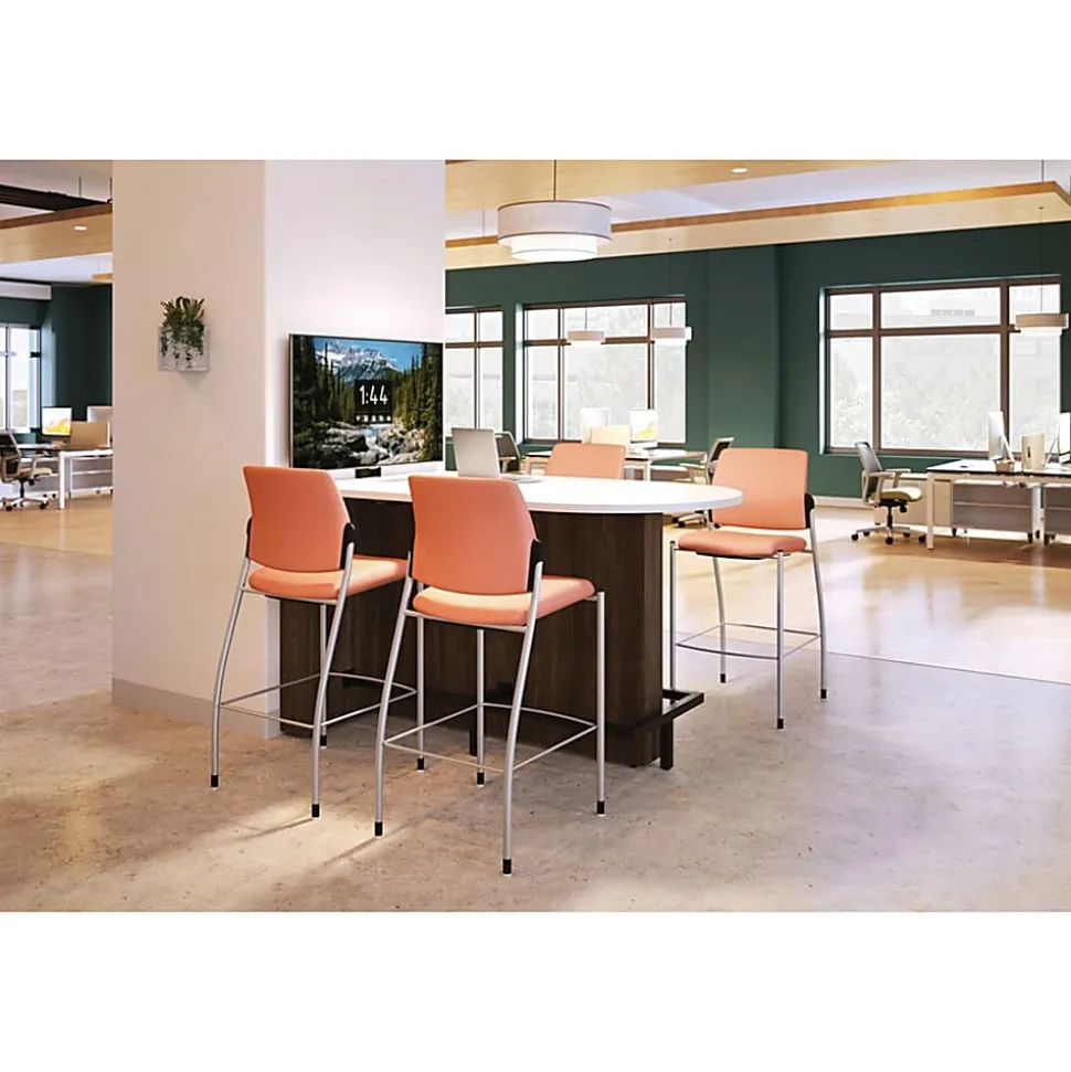 HON® Preside™ Boat-Shaped Conference Table Top, 144"W, Mahogany