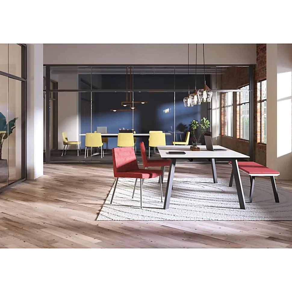 HON® Preside™ Boat-Shaped Conference Table Top, 144"W, Mahogany