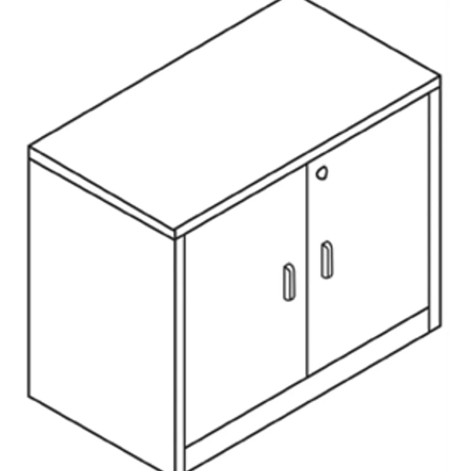 HON® 10500 Series Storage Cabinet, Mahogany